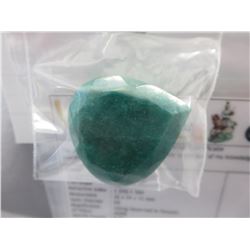 Museum size 72 CT  Emerald gemstone - Pear cut