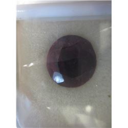 37 CT Loose round cut genuine Ruby Gemstone