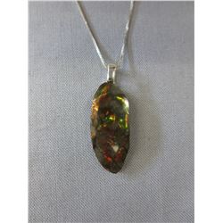 Alberta mined  - free form Ammolite necklace