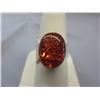 Image 1 : Very unique - Baltic Amber silver wrap ring