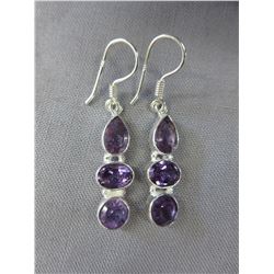 New -  - French hook Amethyst earrings