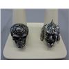 Image 1 : 2 Man's biker style rings