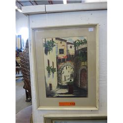 Vintage Signed T. Sancho painting