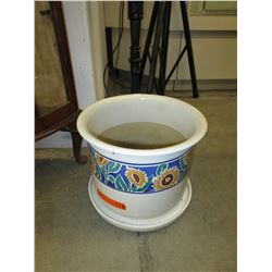 Large glazed ceramic planter