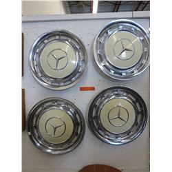 4x 1970's Mercedes Benz 14" Hubcaps