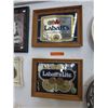 Image 1 : 2 Labatt's Framed Mirrors