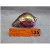 Image 1 : Purple iridescent art glass shell
