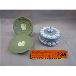 3 Wedgwood Jasperware pieces