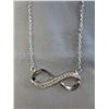 Image 1 : New - Ladies Infinity Design Diamond Necklace