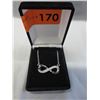 Image 2 : New - Ladies Infinity Design Diamond Necklace