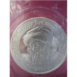 2014 - 1 Ounce .999 Silver Merry Christmas round