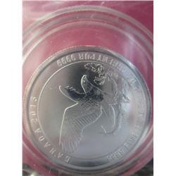 RARE CDN .999 Silver $2.00 Eagle & Fish coin