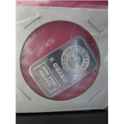 RARE 5 gram Hand-Pressed Silver Investor's bar