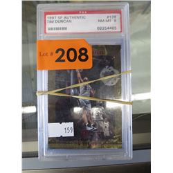 10 NBA Basketball cards w/ Graded Tim Duncan