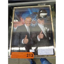 Autographed Ron Maclean photo w/ Don Cherry