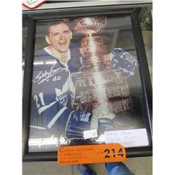 Autographed 1964 Bobby Baun photo