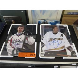 2 Autographed hockey photos