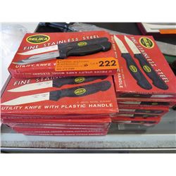 16 Sets of stainless steel utility knives