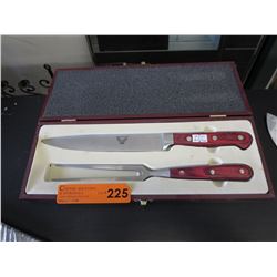 Carving knife set in box