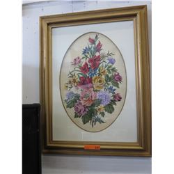 Large needle work picture - Framed