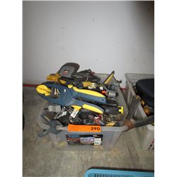 Small bin of hand tools, mostly clamps - used