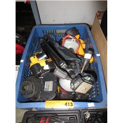 Cordless tools & chargers, plus tripod - used