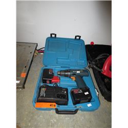 Bosch cordless drill in case - used