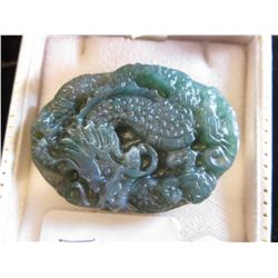 Carved Jade Dragon pendant