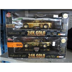 2 Die-cast scale model NASCAR vehicles