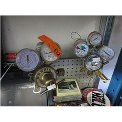 Four sets of gauges