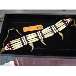 First Nations bone & quill necklace