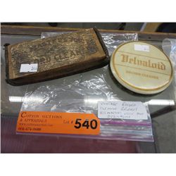 Vintage record cleaning brushes