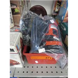 Small bin of tools - used