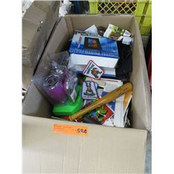 Box of assorted household goods
