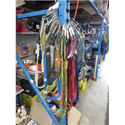 12 Safety harness straps - used