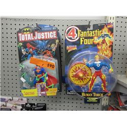 7 Superhero figurines
