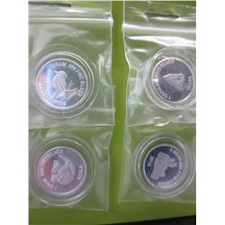 4 x .999 Silver Australia Mint 1 gram Rounds