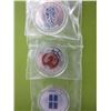 Image 1 : 3 x .999 Silver Colourized Australian Mint Rounds