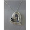 Image 1 : Heart Shaped Diamond Cluster Pendant