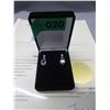Image 2 : New - Diamond & Amethyst dangle earrings