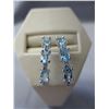 Image 1 : New -  Blue Topaz & Diamond earrings