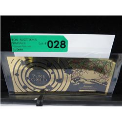 Newly released .999 Gold CDN Maple Leaf bill
