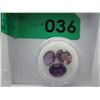 Image 2 : 3 Large Amethyst gemstones - Oval Cut