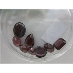 Gem jar: 10 faceted Garnets - 10.5 CTW