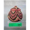 Image 1 : Tightly Woven First Nations lidded basket