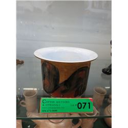 Hand blown & cased art glass Vase/Pot