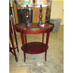 Wood side table