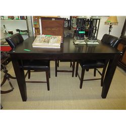 NEW - Counter height table w/ leaf & 4 chairs