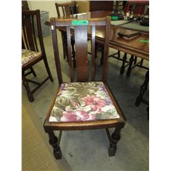 Set of 6 Oak dining chairs - Circa 1920