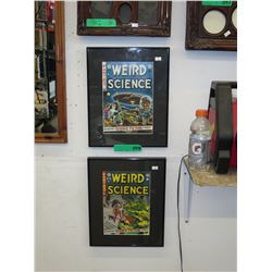 2 Framed "Weird Science" prints